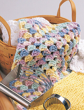 Granny Square Dishcloth in Bernat Handicrafter Cotton Solids