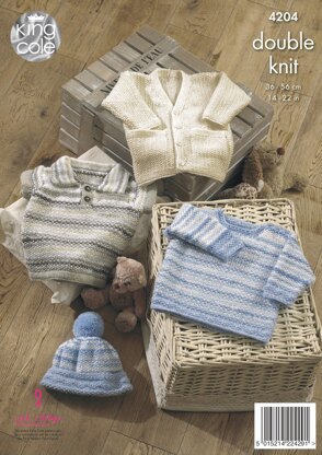 Baby Set in King Cole DK - 4204 - Downloadable PDF