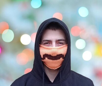 Mustache face mask