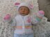 Premature baby bunny cardi set