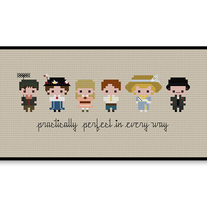 Mary Poppins Bite Size - PDF Cross Stitch Pattern