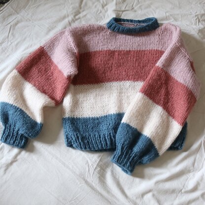 Fluffy Stripe Jumper