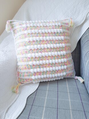 Reversible Bobble Highlight Cushion