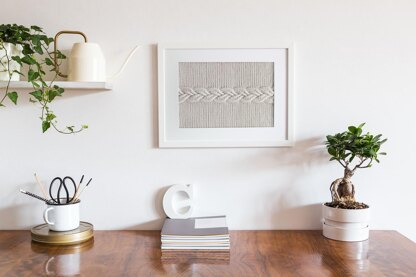 Wall hanging with braiding - Wall Art Decor + Video