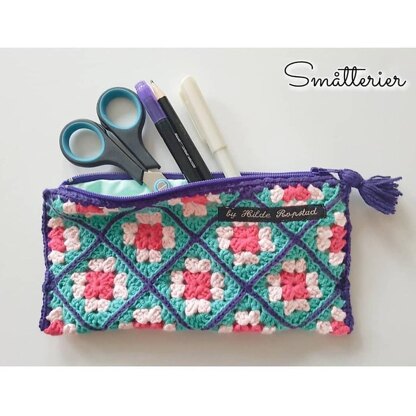 Granny Square Pencil Case