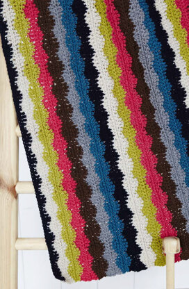 Humbug Throw in Stylecraft Special DK - Downloadable PDF