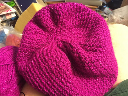 fuschia hat