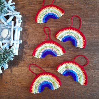 Little Rainbow applique/tree decoration