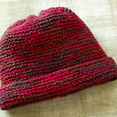 Soft Berry Hat in Lion Brand Nature's Choice Organic Cotton- L0471