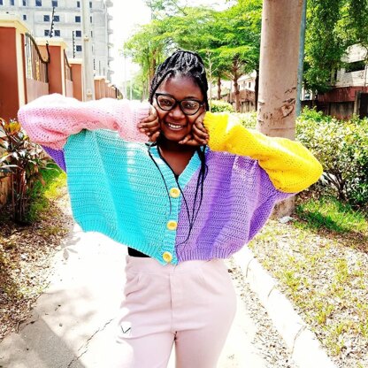 Color-block Cardigan