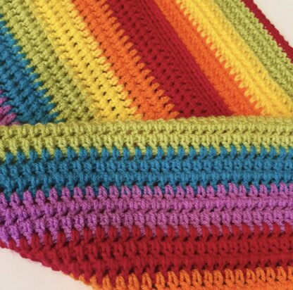 Annie Rose Baby Blanket - Rainbow Brights Version