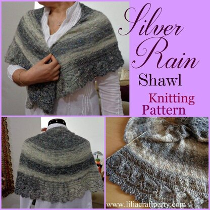 Silver Rain Shawl