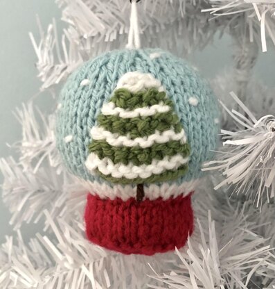 Knit Christmas Ball Ornaments