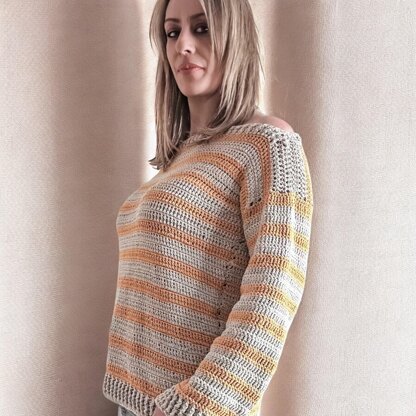 Sun - Kissed Crochet Sweater