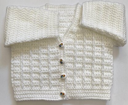 Easy crochet cardigan for boy or girl