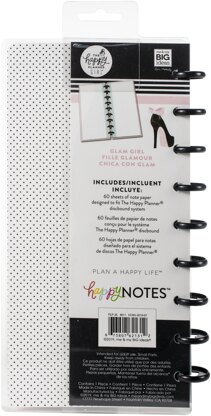Happy Planner Half Sheet Notebook 9.5"X4.62" 60/Pkg - Glam Girl