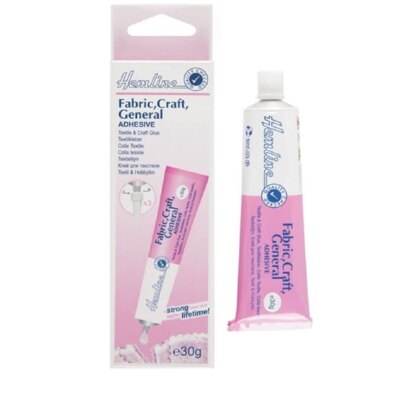 Hemline Adhesive: Fabric, Craft & General Use Glue: 30g