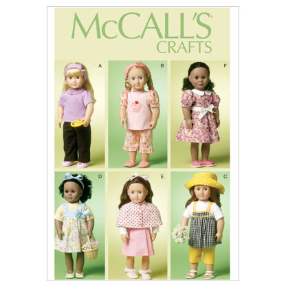 McCall's 18 (46cm) Doll Clothes M6526 - Paper Pattern Size One Size Only