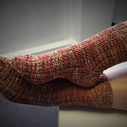 Waffle Stitch Socks