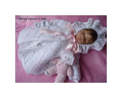 Knitting Pattern baby jacket & hat UK & USA Terms #88