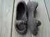 Peep Toe Slippers Felted Knit for Women