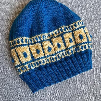 Quadrata Hat - knitting pattern