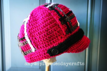 Plaid Patches Hat