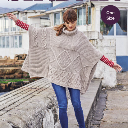 Poncho in Sirdar No.1 Chunky  - 8179 - Downloadable PDF