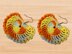 Crochet heart earrings