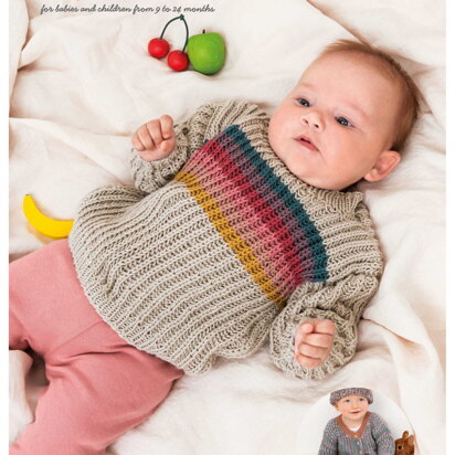Jumper and Jacket in Rico Baby Cotton Soft Print DK - 993 - Downloadable PDF