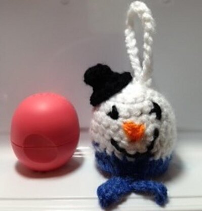 Snowman EOS Lip Balm Holder