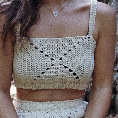 OCEAN Top || crochet summer top, granny square top, bralette