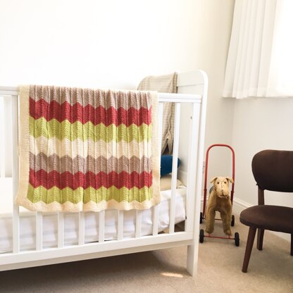 Modern Nursery Chevron Blanket