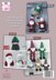 Christmas Wine Bottle Covers Knitted in King Cole Tinsel Chunky & Dollymix DK - 9146 - Downloadable PDF