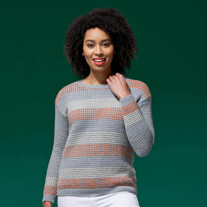 Mae Pop Stripe Jumper in West Yorkshire Spinners ColourLab - DBP0151 - Downloadable PDF