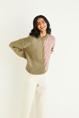 Sweater in Hayfield Bonus Chunky Tweed - 10341 - Downloadable PDF
