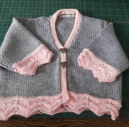 Pink/Grey cardigan