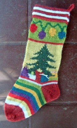 Mix-It-Up Christmas Stocking Intarsia