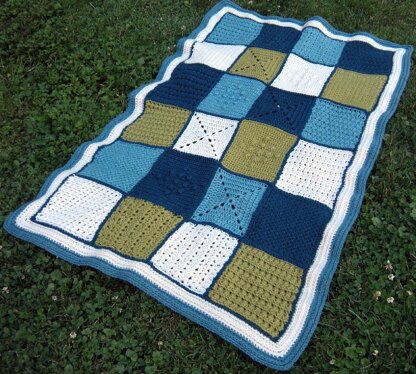 Stitch Pattern Sampler Blanket