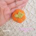 Pumpkin keychain crochet pattern