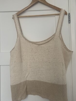 Scrap yarn vest top
