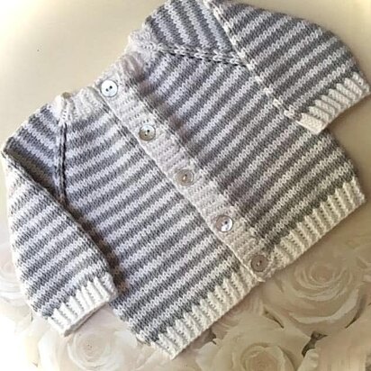Baby Striped Party Cardi