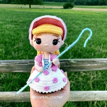 BO PEEP & SHEEP Amigurumi doll two outfits