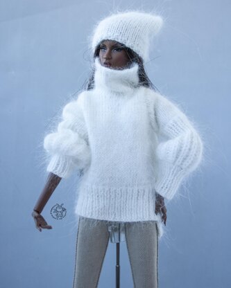 Puff Sleeve Sweater and had knitted flat