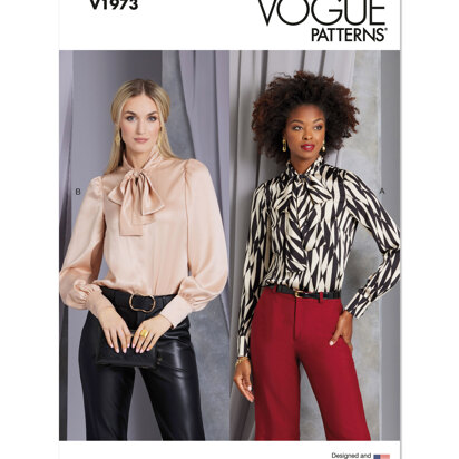 Sewing Pattern for Womens PANTS, Vogue Pattern V1873, Paper Bag