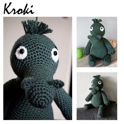 Amigurumi Häkelanleitung für das nette Krokodil Kroki ♥