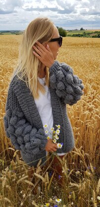 Graphite Berry Cardigan