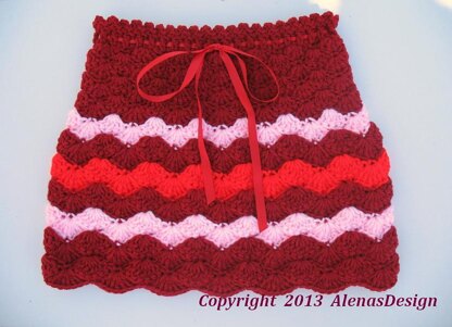 Crochet Striped Skirt - Julia