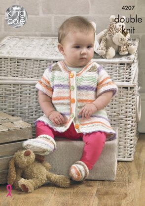 Baby Set in King Cole DK - 4207 - Downloadable PDF