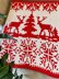 Deers by fir tree blanket pattern